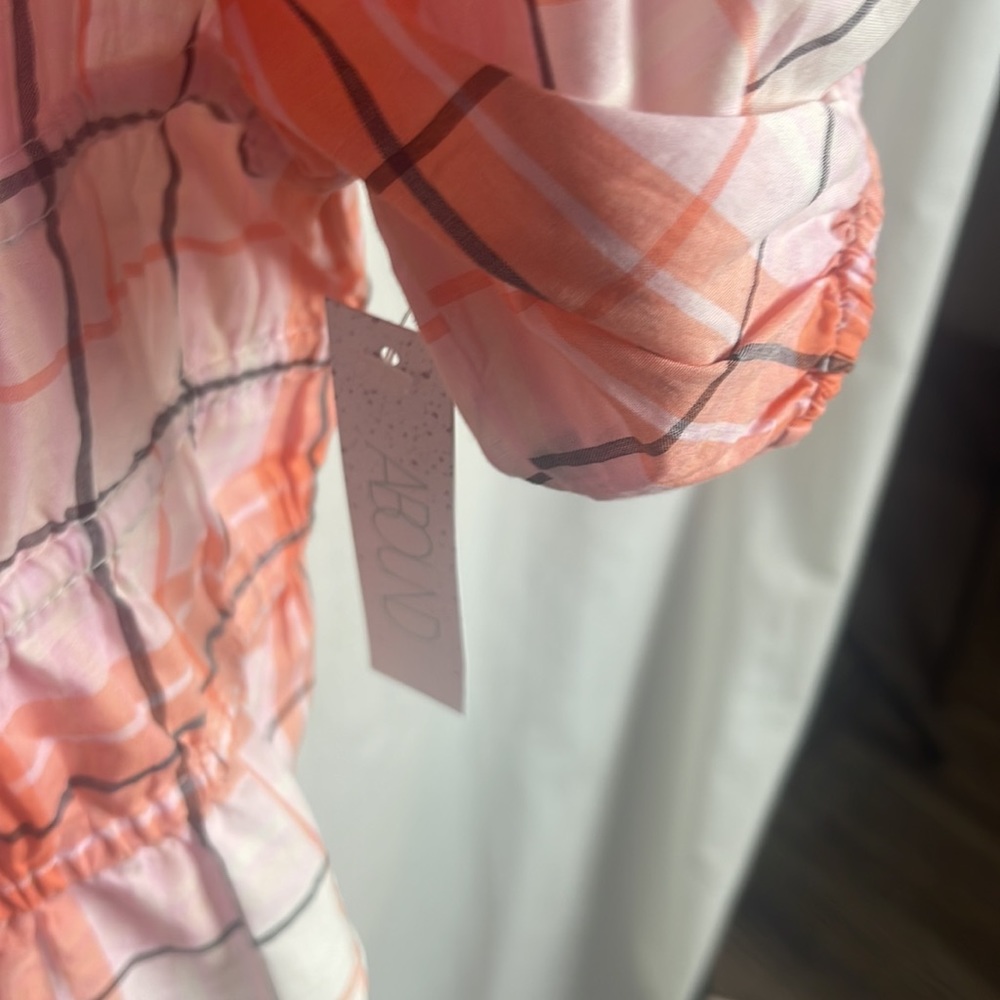 Abound SQUARE NECK YARN DYE TOP IN CORAL PINK Size Large NWT - Picture 9 of 11